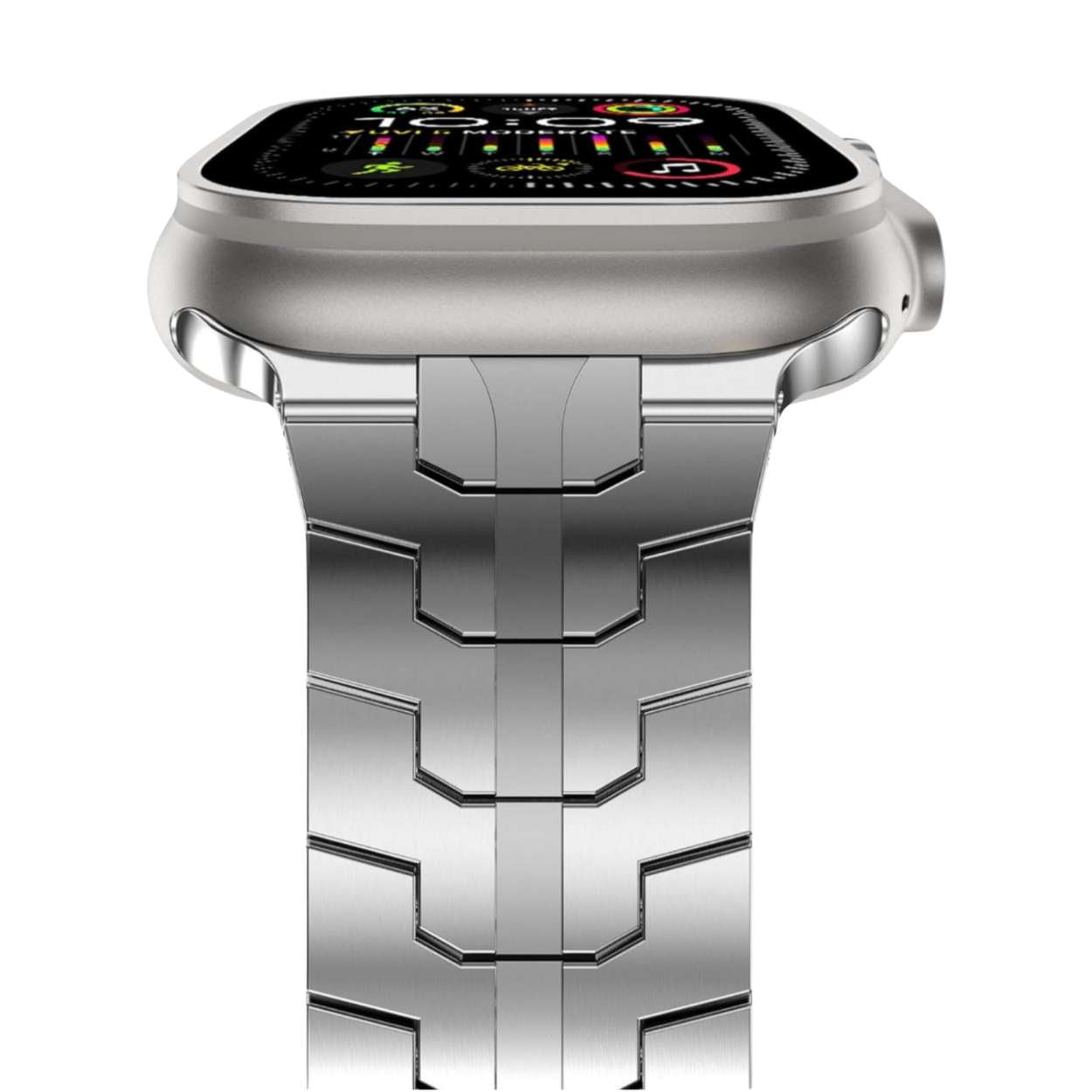 Edelstahl Armband für Apple watch in Titan