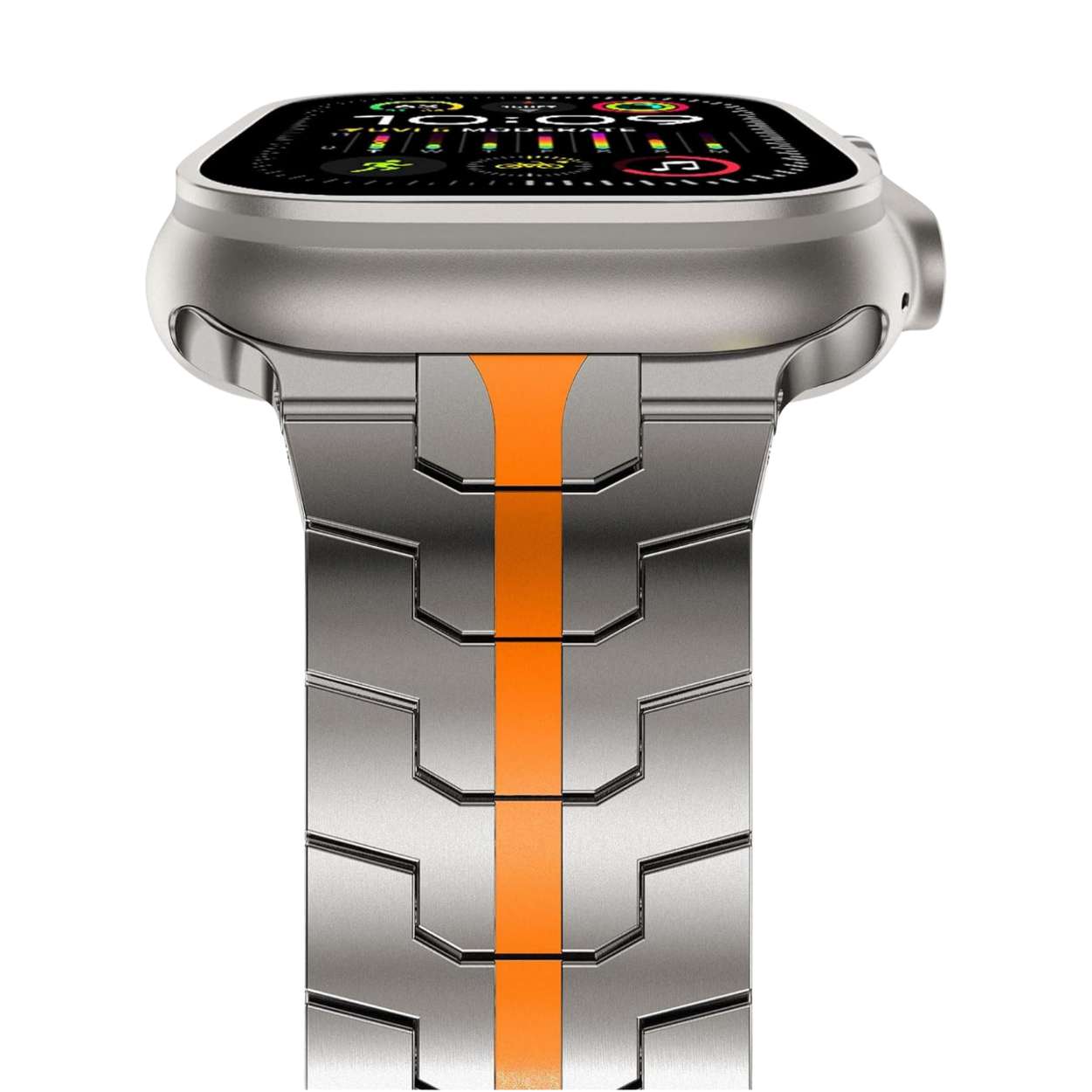 Edelstahl Armband für Apple watch in orange