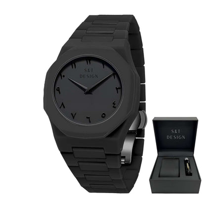 Quarzuhr Herrenuhr Armbanduhr Elegant Herren Uhr (inkl. Armbandkürzer, Ultra leicht (54g), Ultraleicht, Arabische Zahlen, Matt, Rostfrei, Polycarbonat Männer Uhr