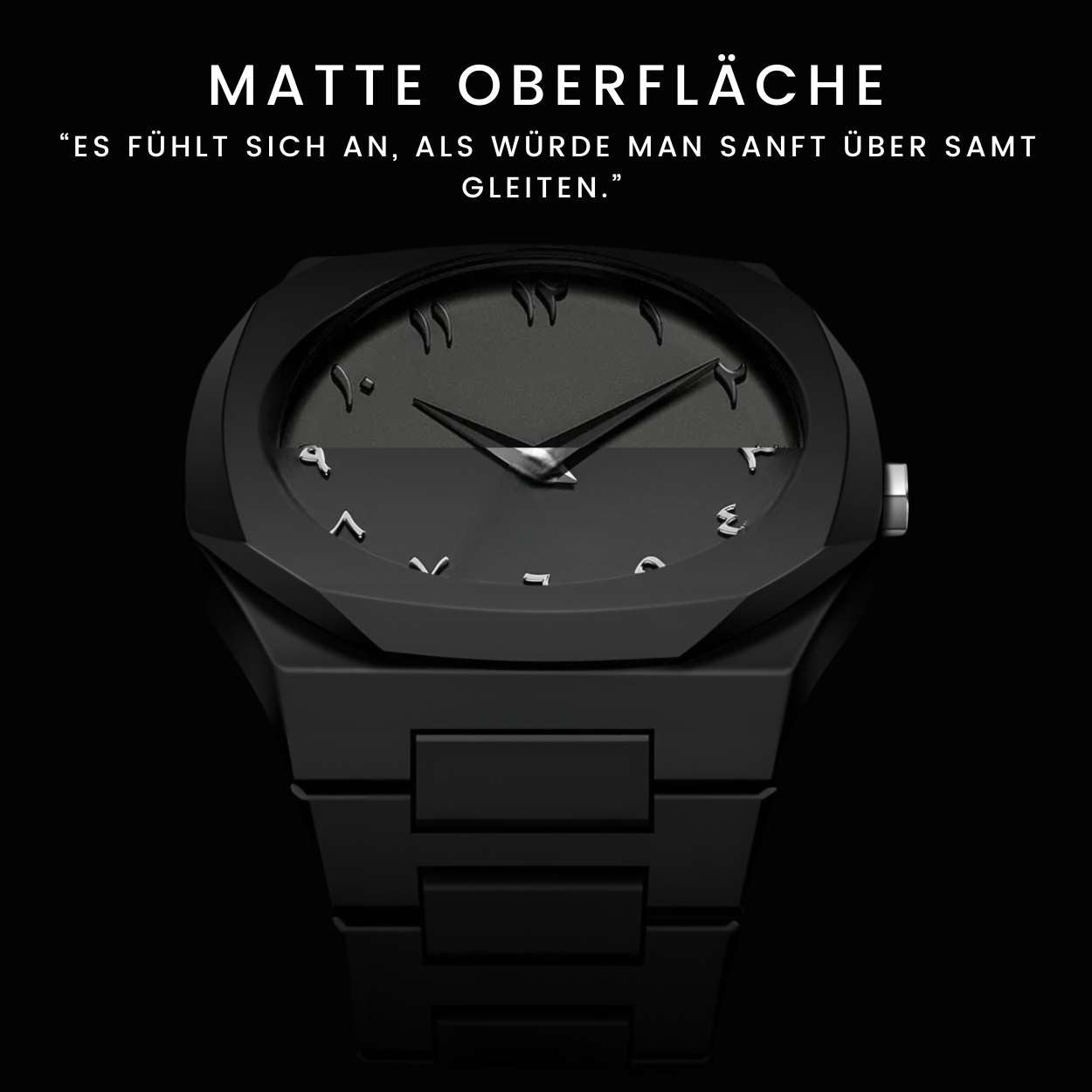 Quarzuhr Herrenuhr Armbanduhr Elegant Herren Uhr (inkl. Armbandkürzer, Ultra leicht (54g), Ultraleicht, Arabische Zahlen, Matt, Rostfrei, Polycarbonat Männer Uhr