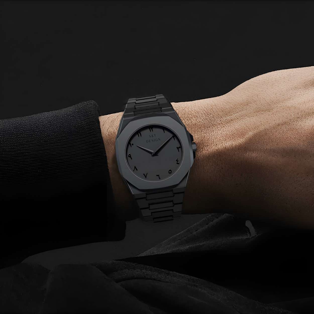 Quarzuhr Herrenuhr Armbanduhr Elegant Herren Uhr (inkl. Armbandkürzer, Ultra leicht (54g), Ultraleicht, Arabische Zahlen, Matt, Rostfrei, Polycarbonat Männer Uhr