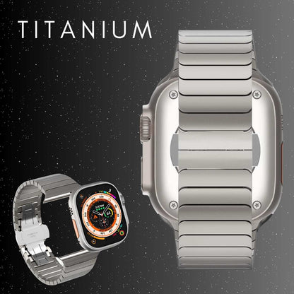 S&T Design Armband für Apple watch Titan von hinten