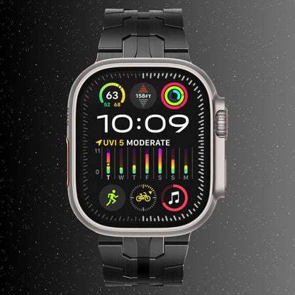 Front ansicht des Armband an der apple watch uhr